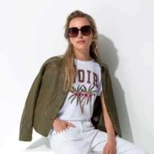 Camiseta Cotó Cat Noir Blanc