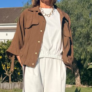 Jaqueta Access Fashion Marro